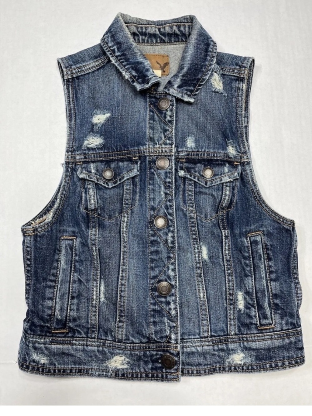 American Eagle outfitters denim vest Size M - Picture 1 of 9